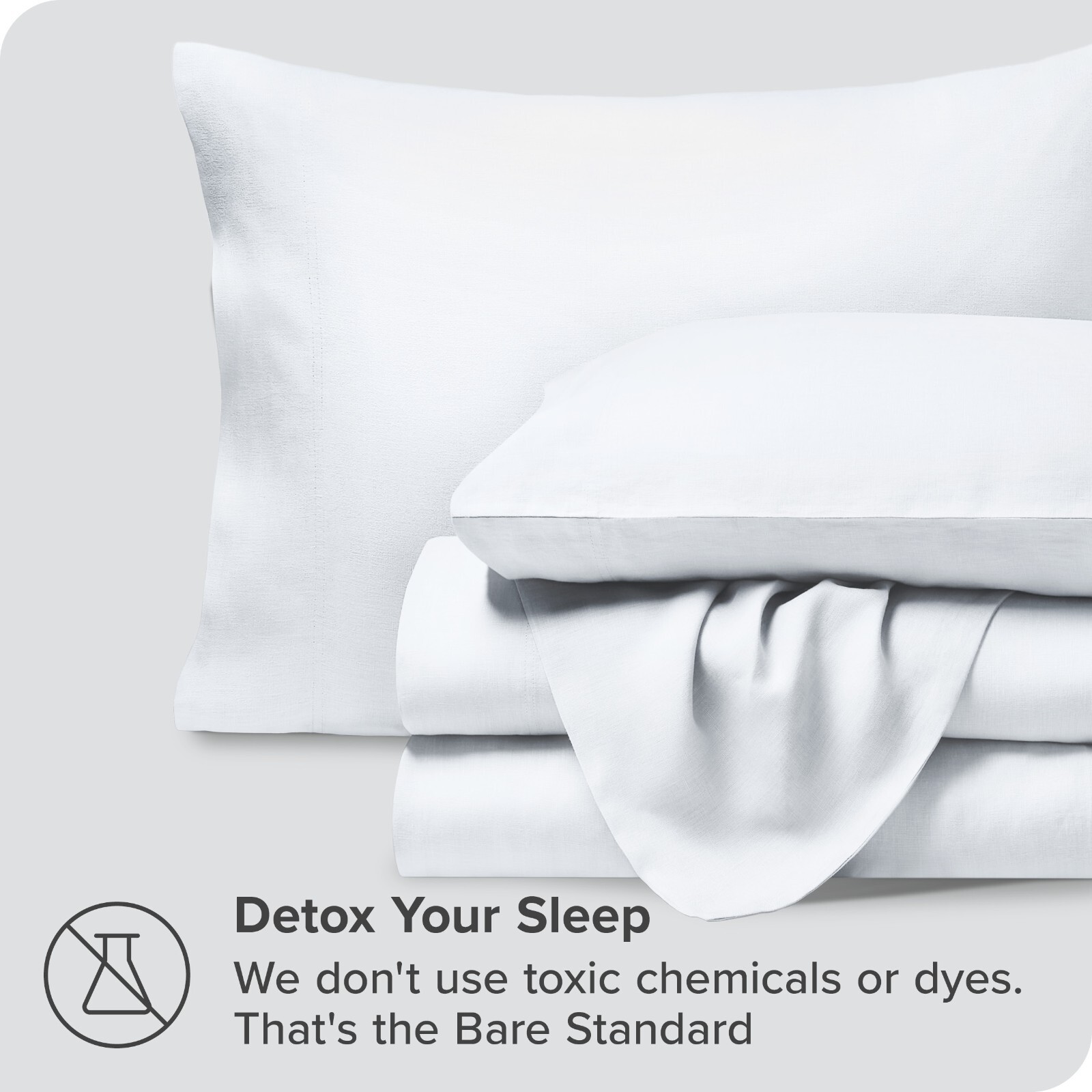 Luxury 100% Linen Sheet Set - Deep Pockets - Easy Fit - by Bare Home