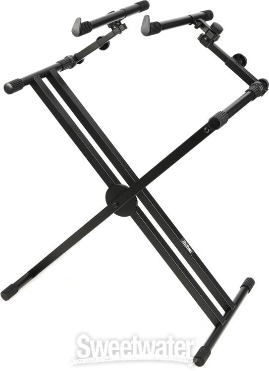 On-Stage Stands KS7292 Double-X Ergo Lok Keyboard Stand with 2nd Tier