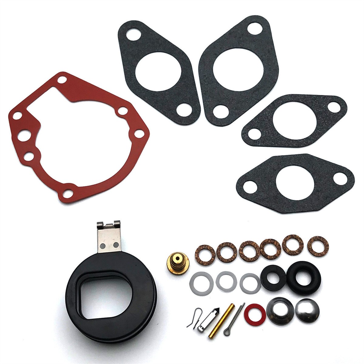 For Johnson Evinrude 1.5 2 3 4 5 5.5 6 HP 439071 18-7043 Carburetor Kit & Float