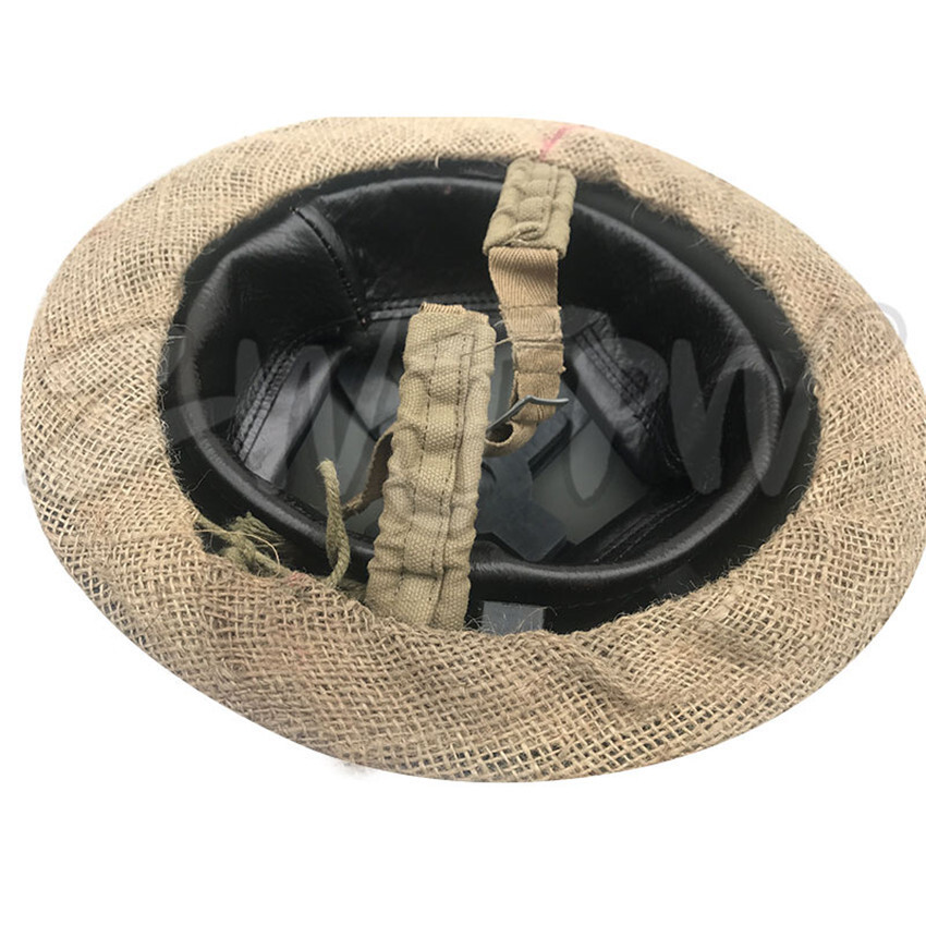 BRITISH UK ARMY BRODIE TOMMY HELMET COVER LINEN COARSE MESH(HELMET NOT INCLUDED)