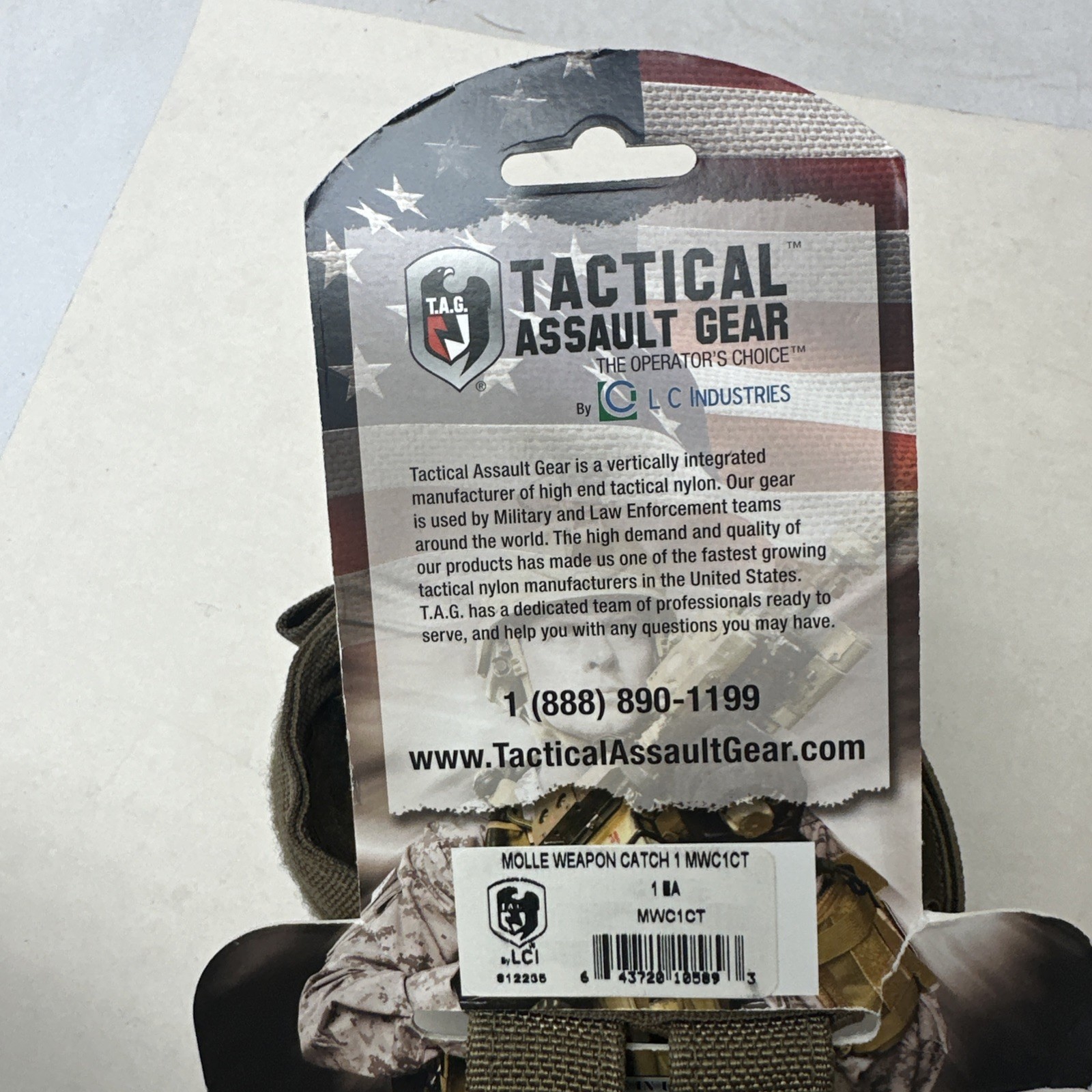 Tactical Assault Gear TAG MOLLE Weapon Catch Coyote Tan SFLCS MLCS