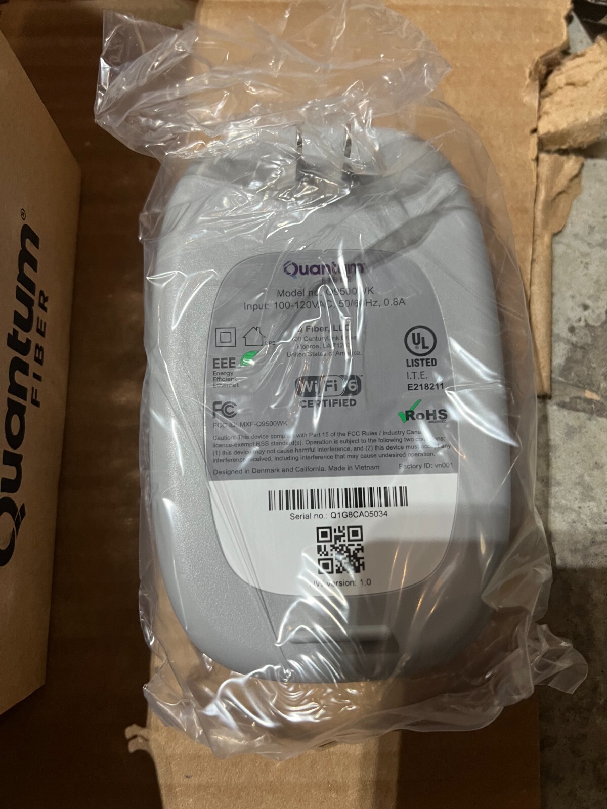 Brand New Quantum Fiber Q9500WK TRI-BAND WiFi 6 Extender Beacon