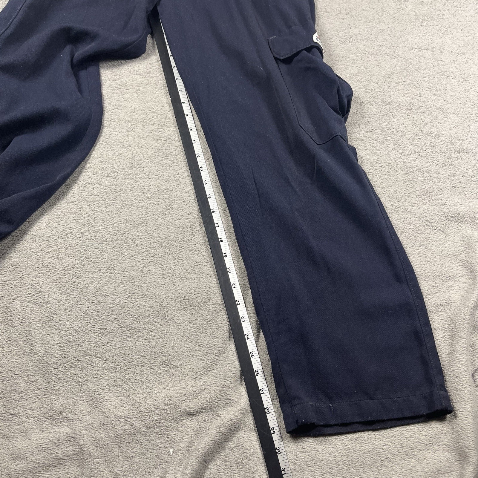 Bulwark FR Cargo Pants Mens 38 Navy Blue Flame Resistant NFPA 2112 Workwear