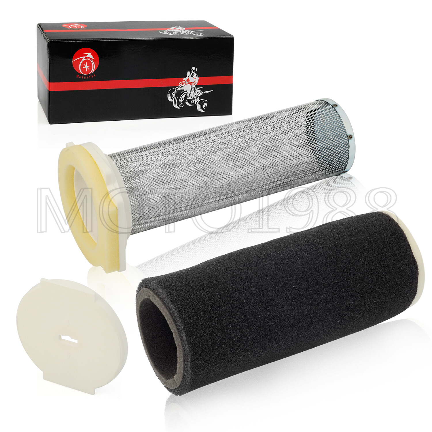 Element Air Filter Cage Guide End Cap Kit 87-04 For Yamaha Warrior 350 YFM350X