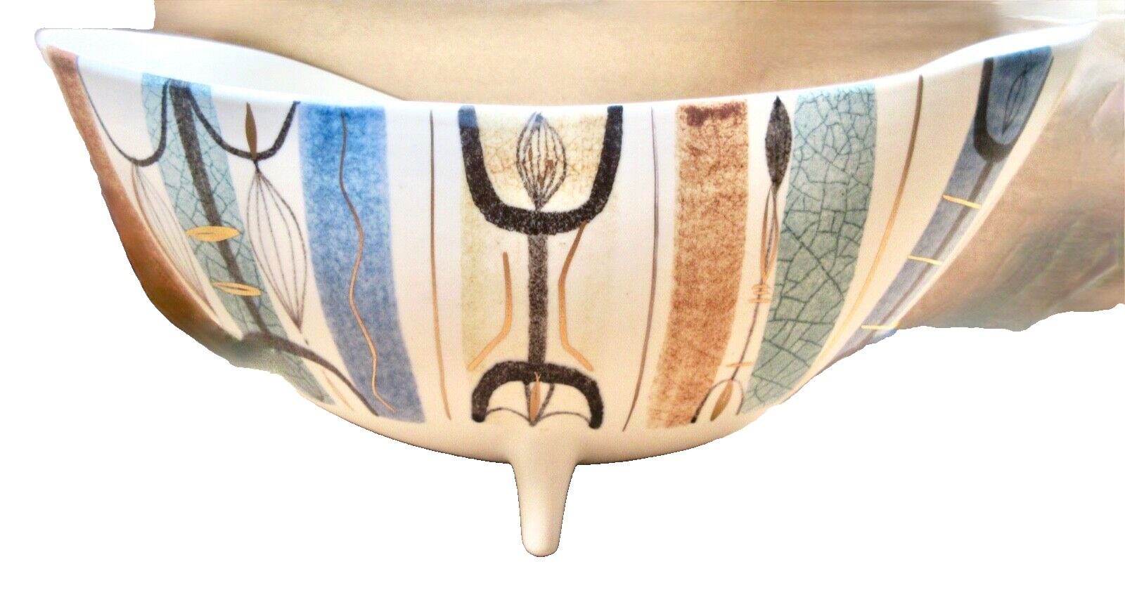 Sascha Brastoff MCM California Art Pottery - 10" Long - Mint Condition