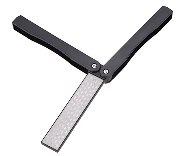 Knife Sharpener /Double-Sided Folding 400/600 Grit Diamond Pocket Hunting Tool