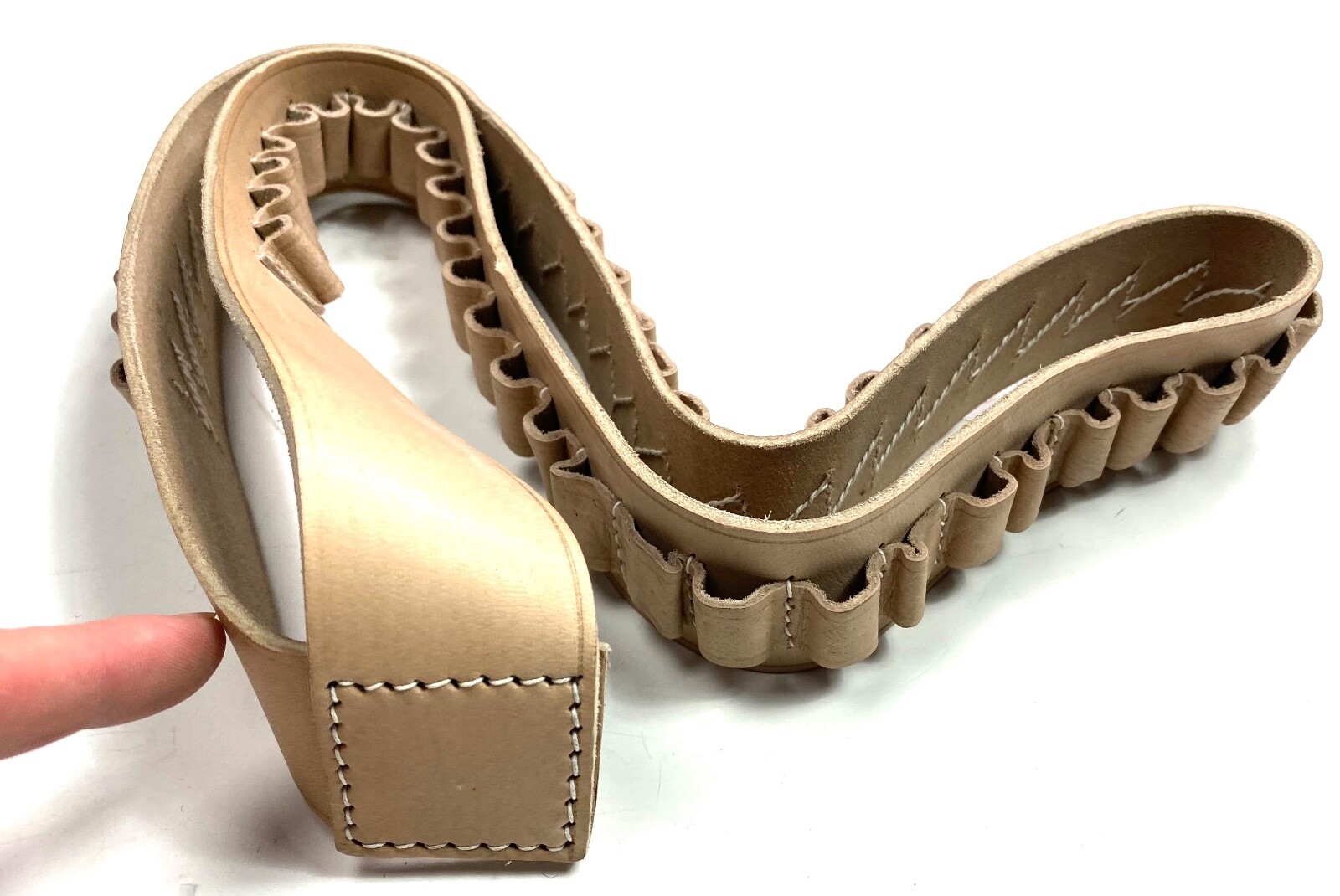 INDIAN WAR US UNION M1881 .45-70 RIFLE AMMO LEATHER BANDOLEER