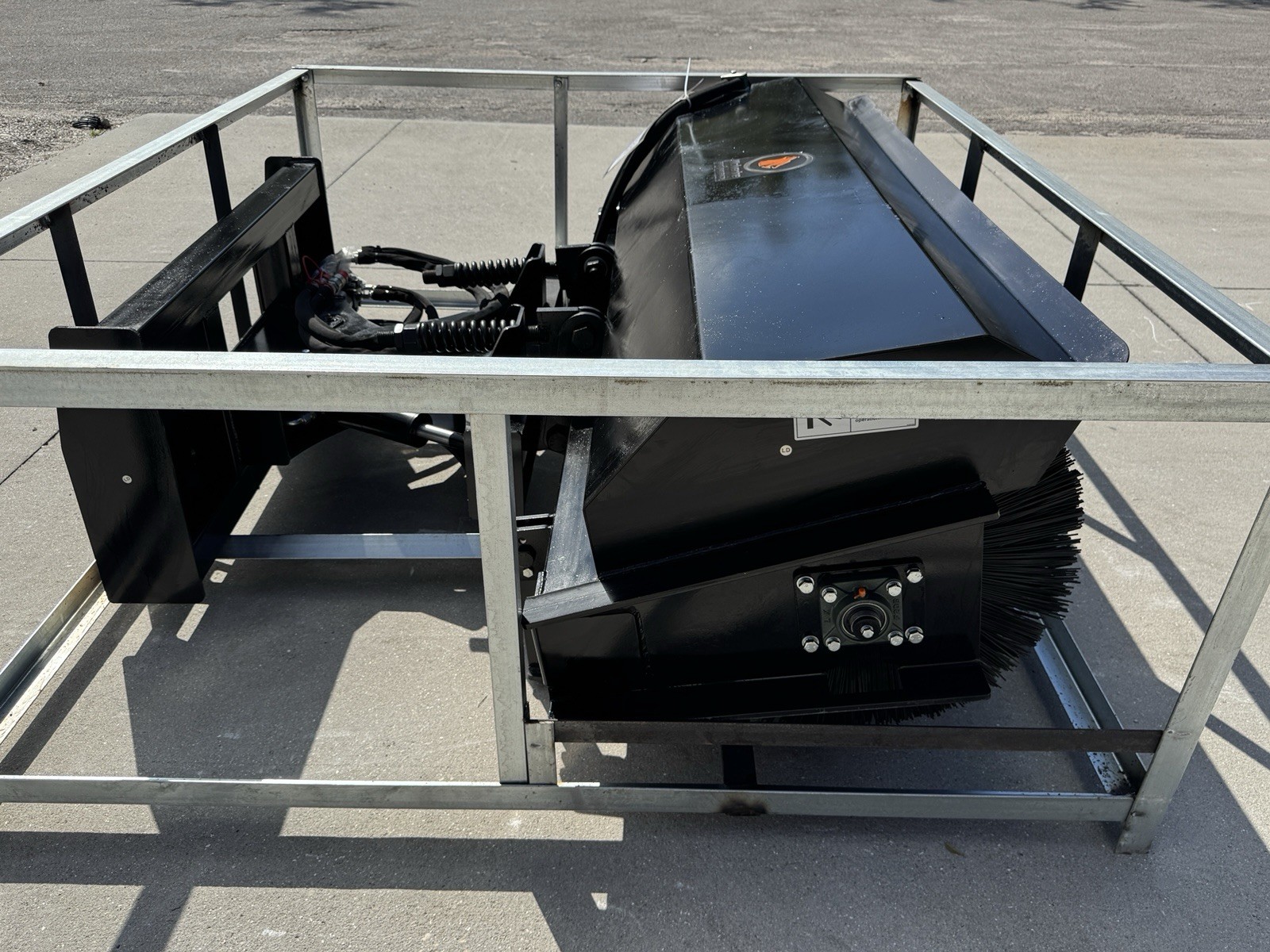 Wolverine Skid Steer Angle Broom Sweeper Heavy Duty Attachment w/Poly Brush