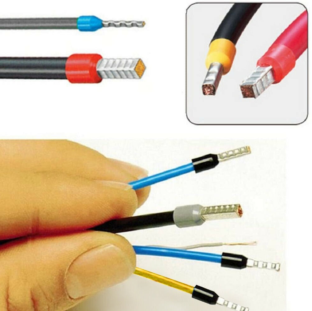 1200PCS Connectors Cord Wire Crimp Cable Pin End Bootlace Ferrule Terminals Kit