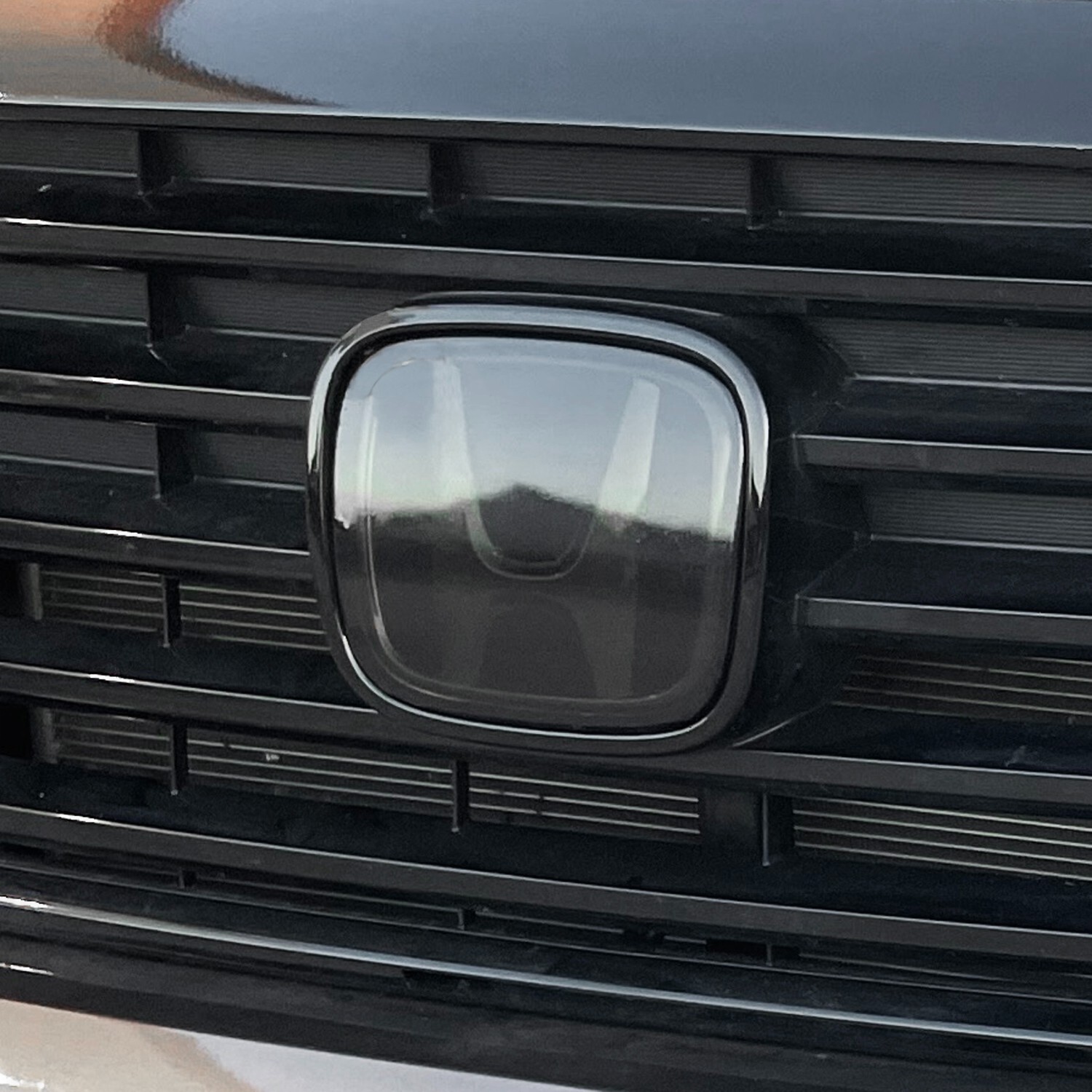 Fit 2023-2025 Accord Insert Decal Tint Vinyl Overlay Front Emblem Dark Smoke