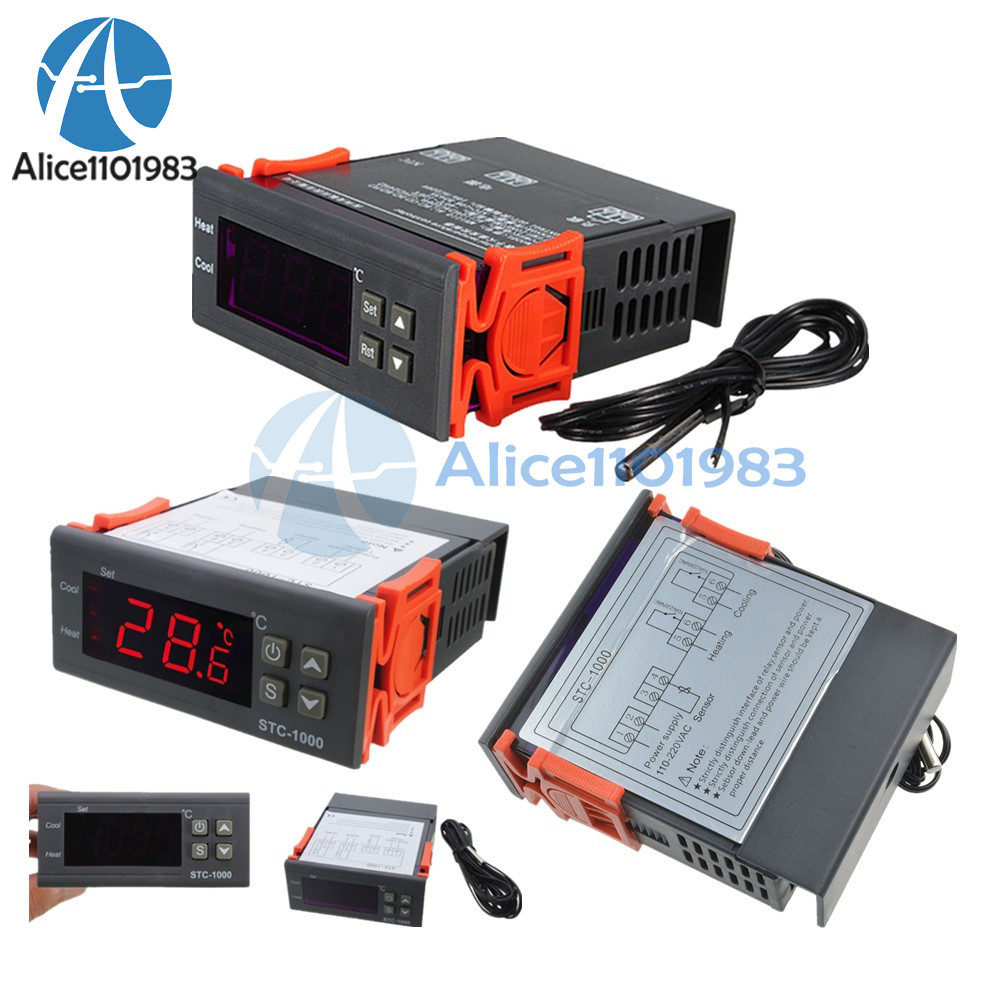 12/24/110-220V STC-1000 Temperature Controller Thermostat Control Temp Sensor