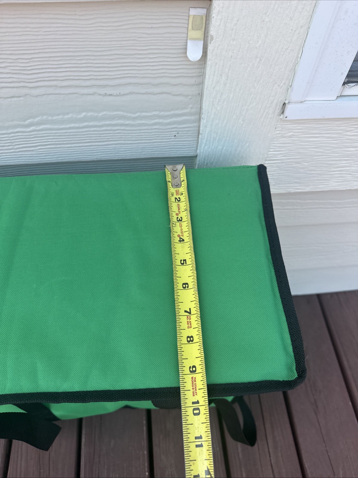 UBER EATS Green Insulated Delivery Bag Sz XL 19”x19”x 9” Zipper Closure 2 Handle