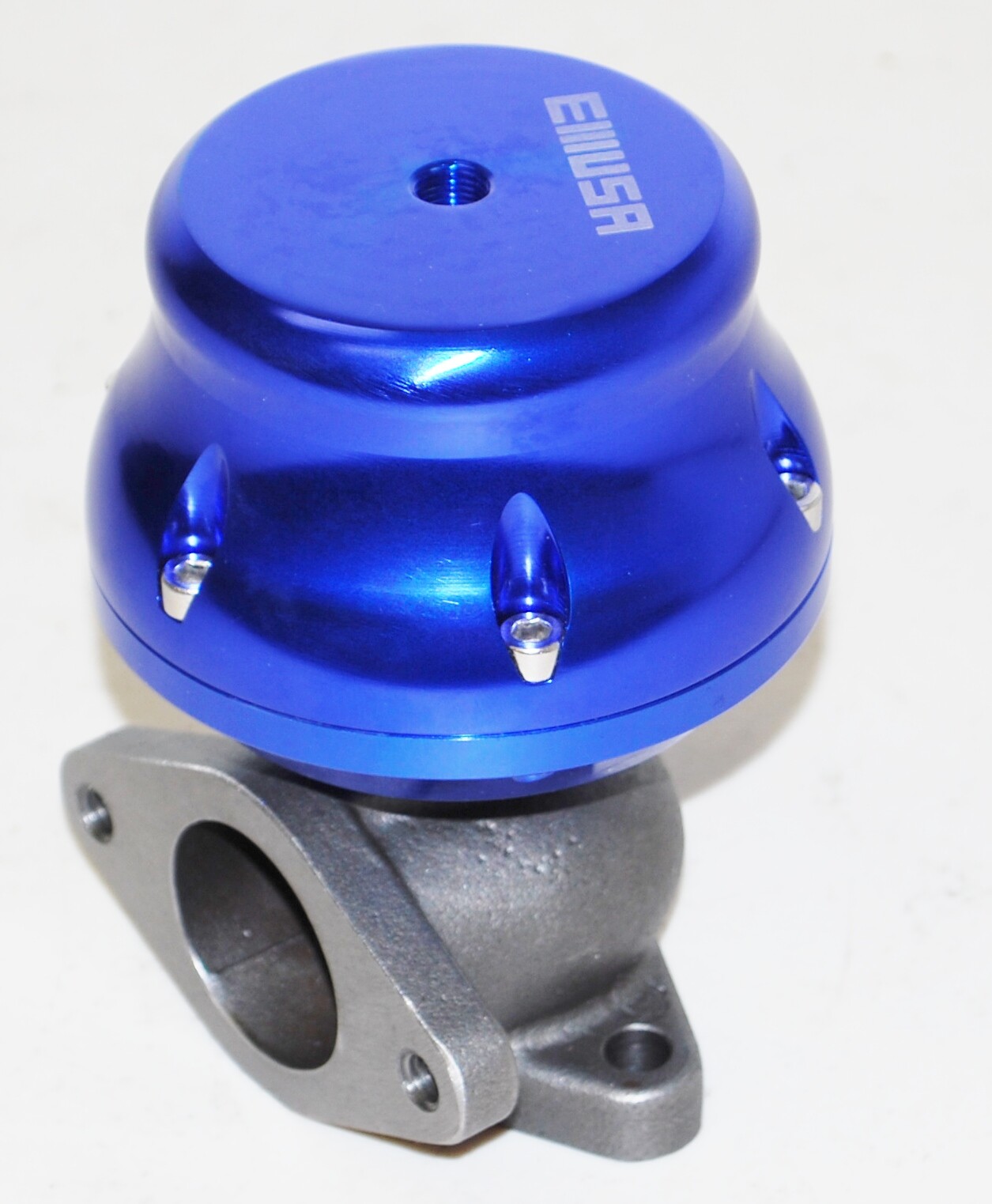 Uniersal 35/38MM Adjustable External Wastegate 2-Bolt BLUE ANODIZED
