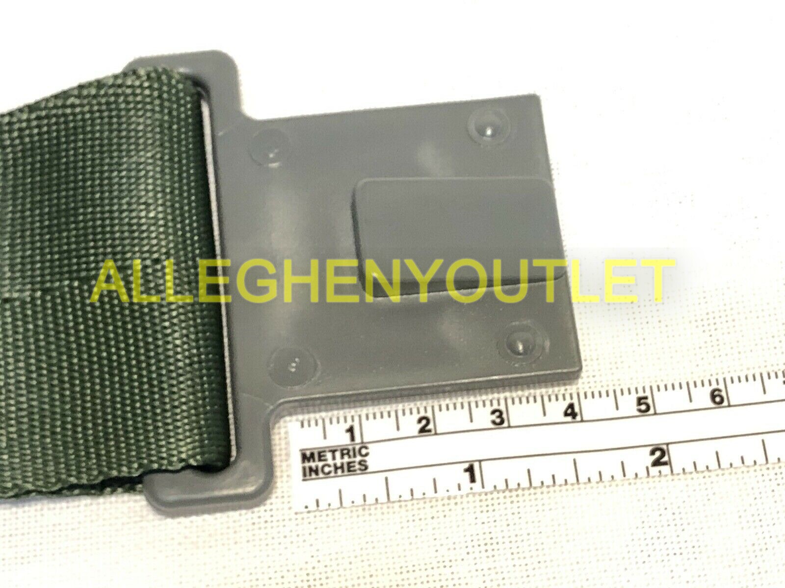 NOS US MILITARY LBE LCE ALICE WEB PISTOL BELT EXTENDER 6" EXTENSION GRAY CLIP