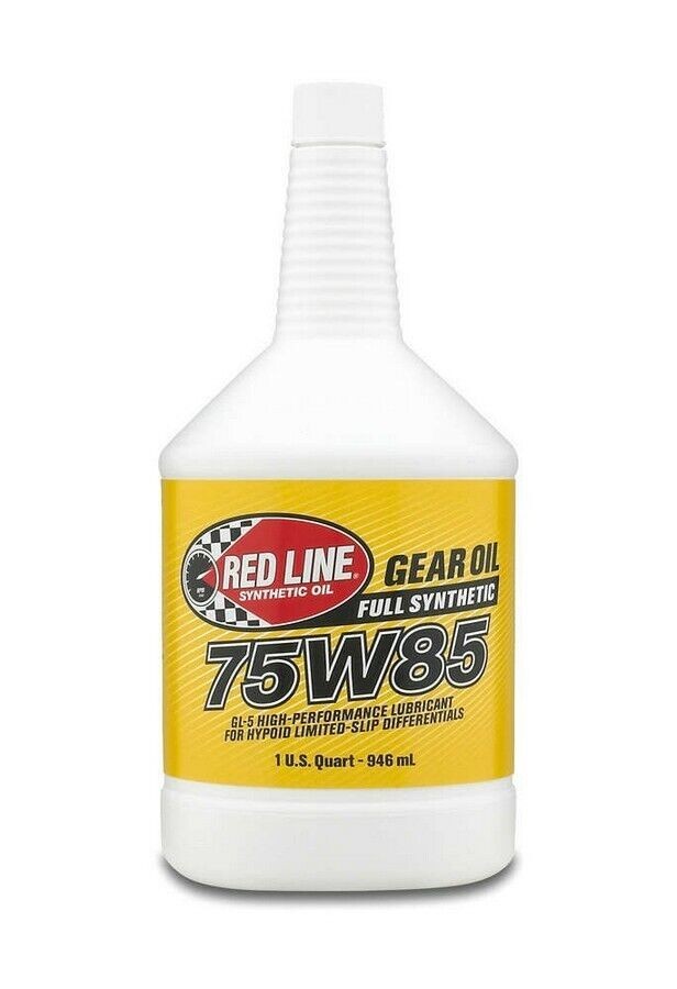 Red Line Fully Synthetic 75W85 GL-5 Gear Oil for Differentials (1-Quart Bottle)