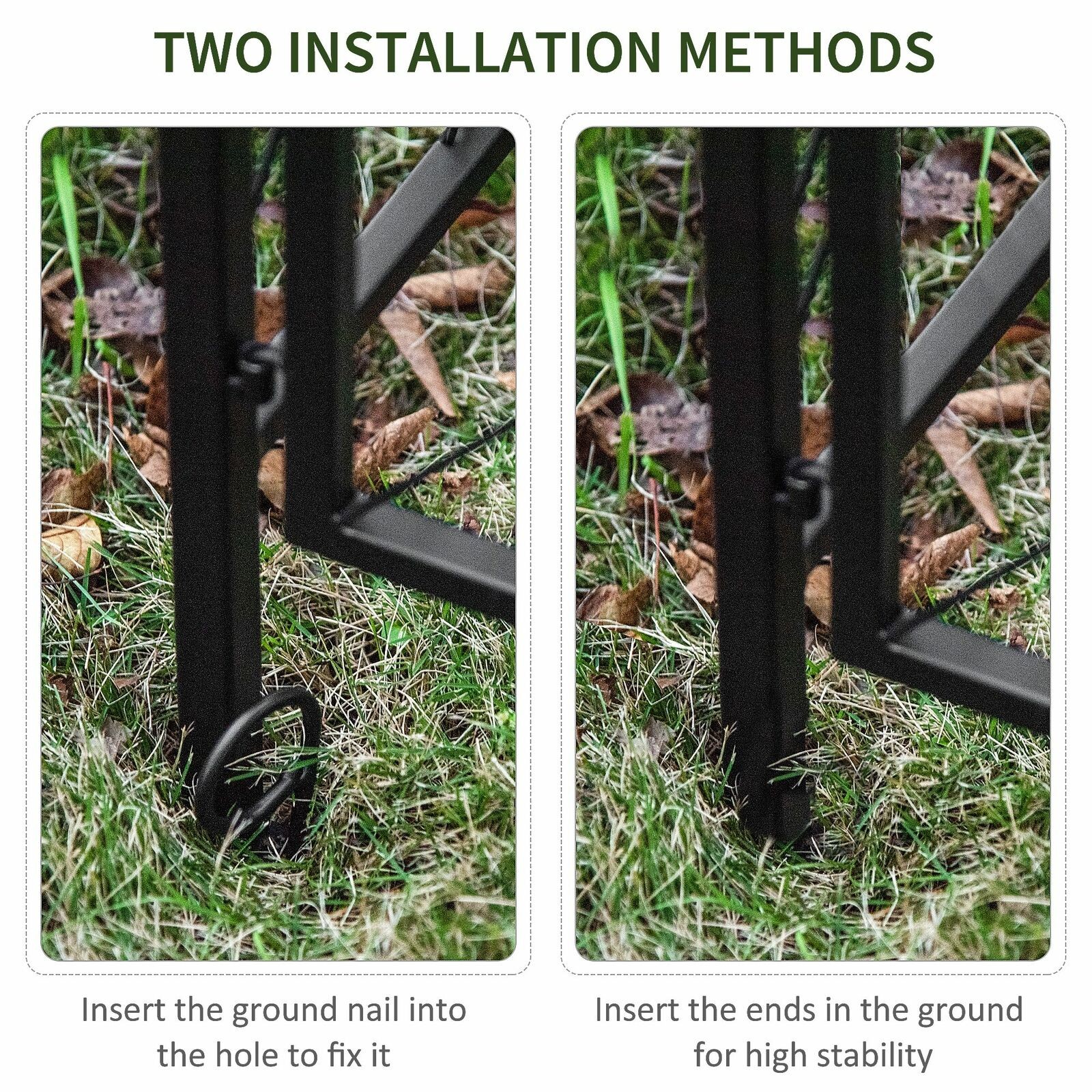 Garden Arbor Trellis with Gate Outdoor Arch Scrollwork for Climbing Plant Vines