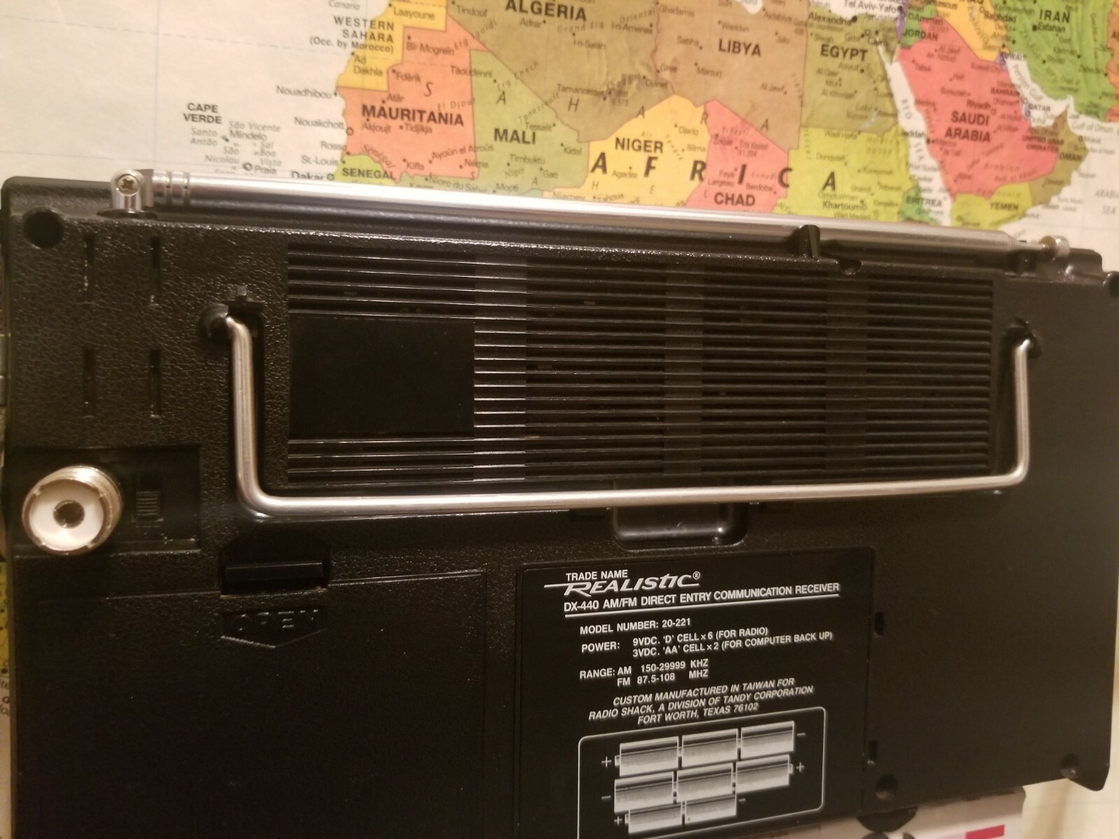 Shortwave & FM External Antenna for Realistic DX440 Sangean 803A - 25'