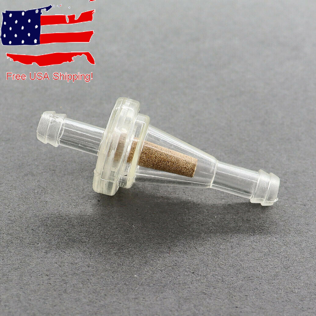 10x Snowmobile 1/4" Motorcycle Inline Gas Fuel Filter for Dirt Bike ATV UTV US