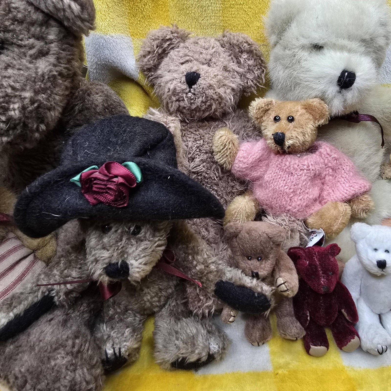 Mixed Boyds Teddy Bear Plush Lot Mini Small Medium Dressed Outfits Assorted