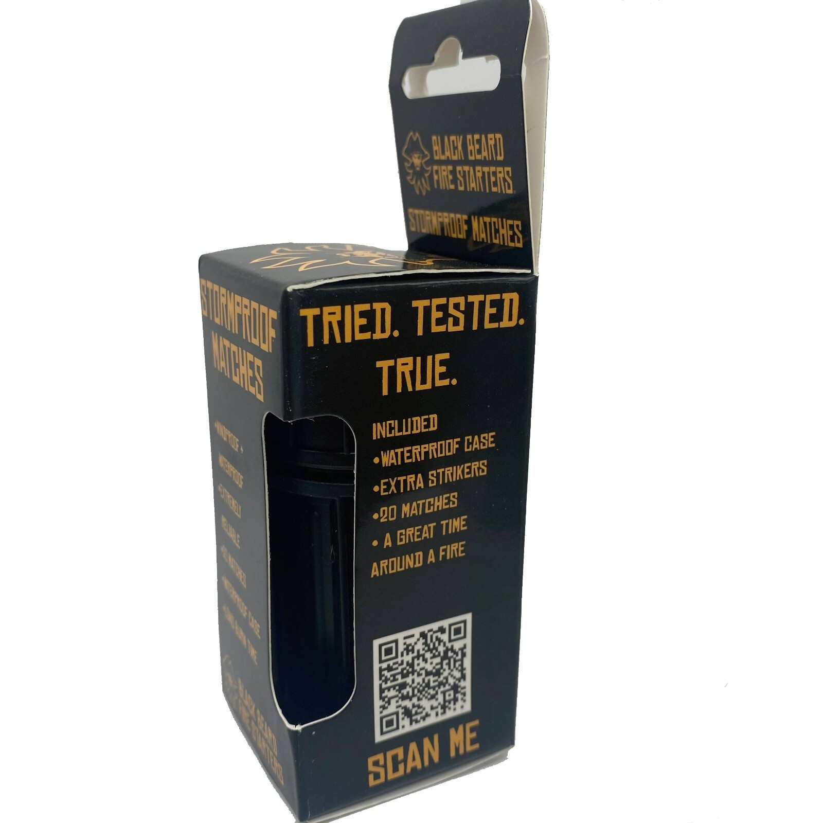 Black Beard Fire Starter Storm Proof Matches Outdoor Survival Gear Waterproof