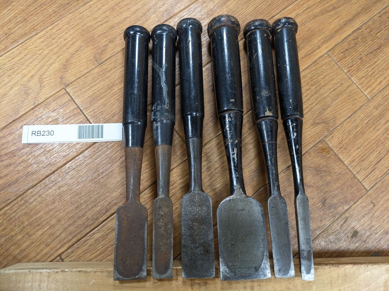 Japanese vintage chisel tataki Nomi Japan Signed Old 23.15.24.37.15.9 mm RB230