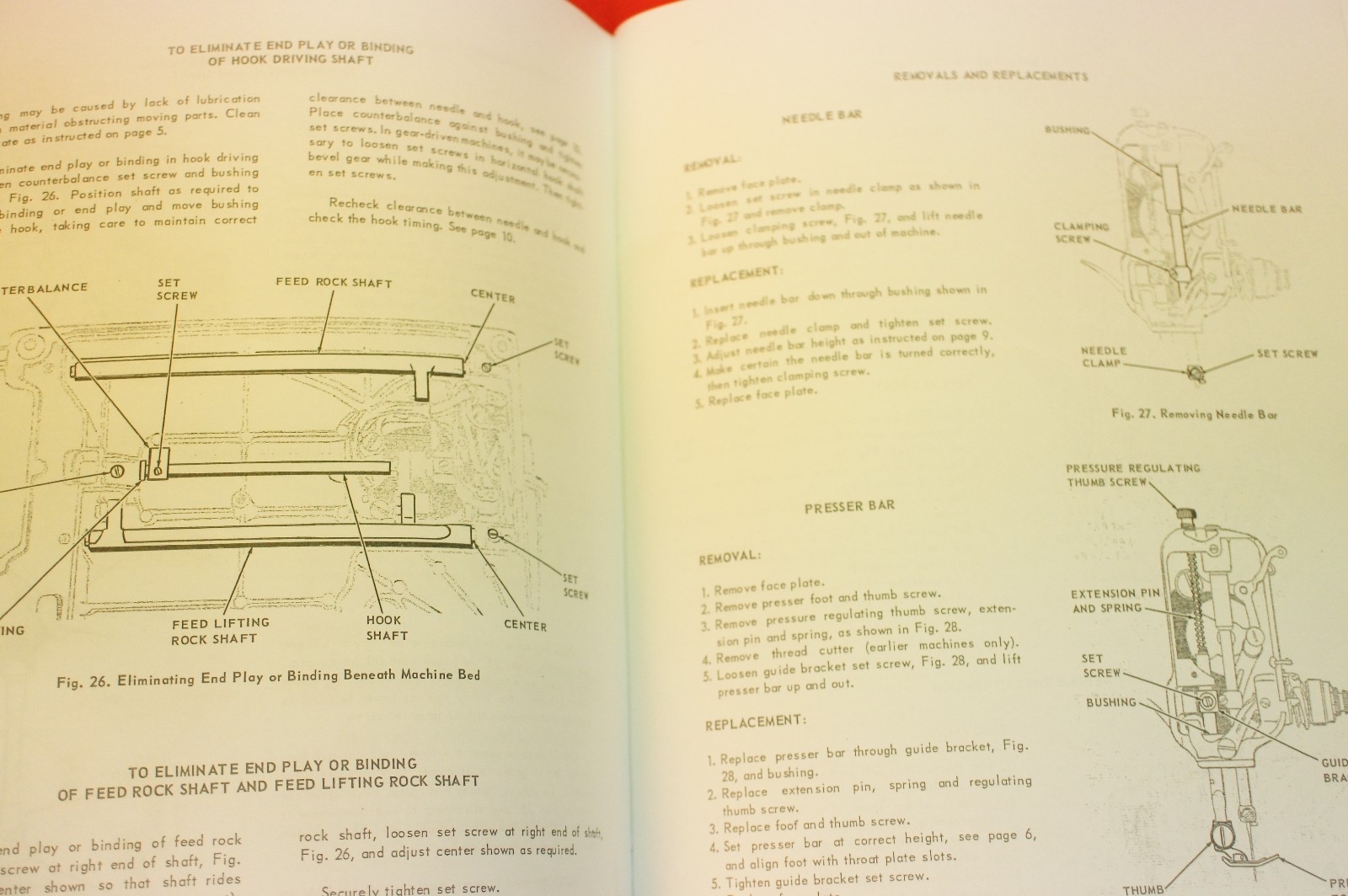 Late Singer Featherweight 221 Sewing Machine Dealer Adjusters Repair Manuals Set