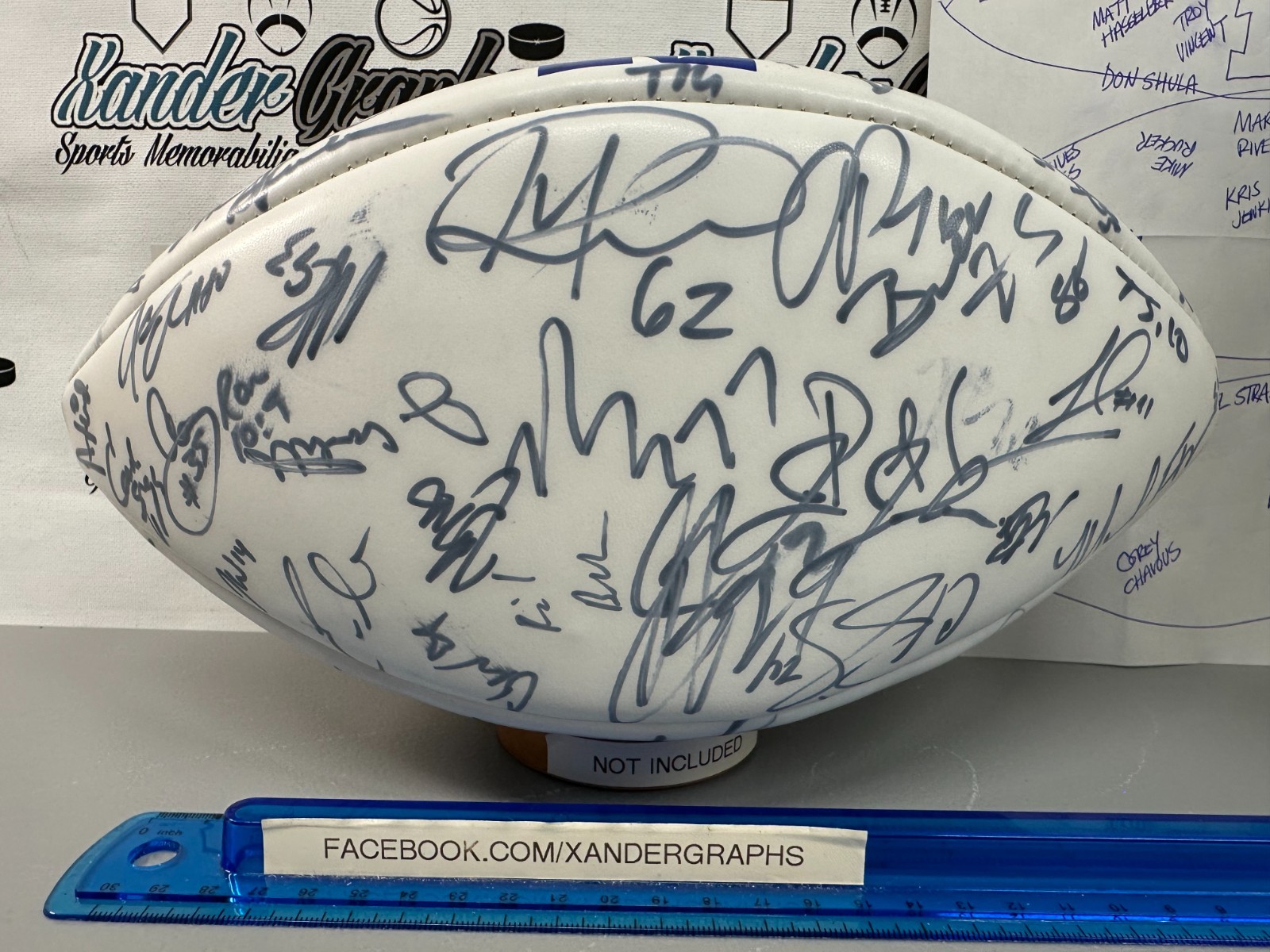 2004 NFC PRO BOWL TEAM SIGNED AUTOGRAPHED FOOTBALL-COACH ANDY REID CHAMP BAILEY