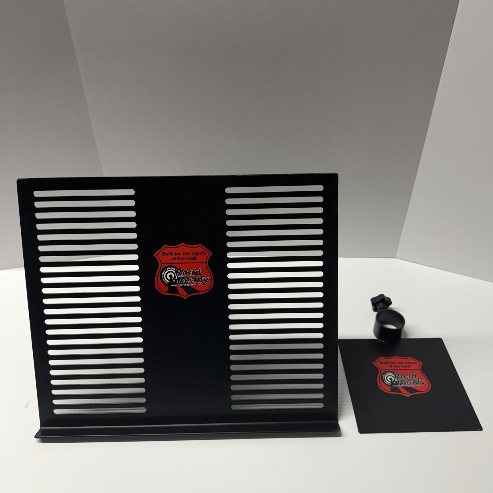 Road Ready DJ Laptop Stand Adjustable Heavy Duty Mixer Utility Stand Portable