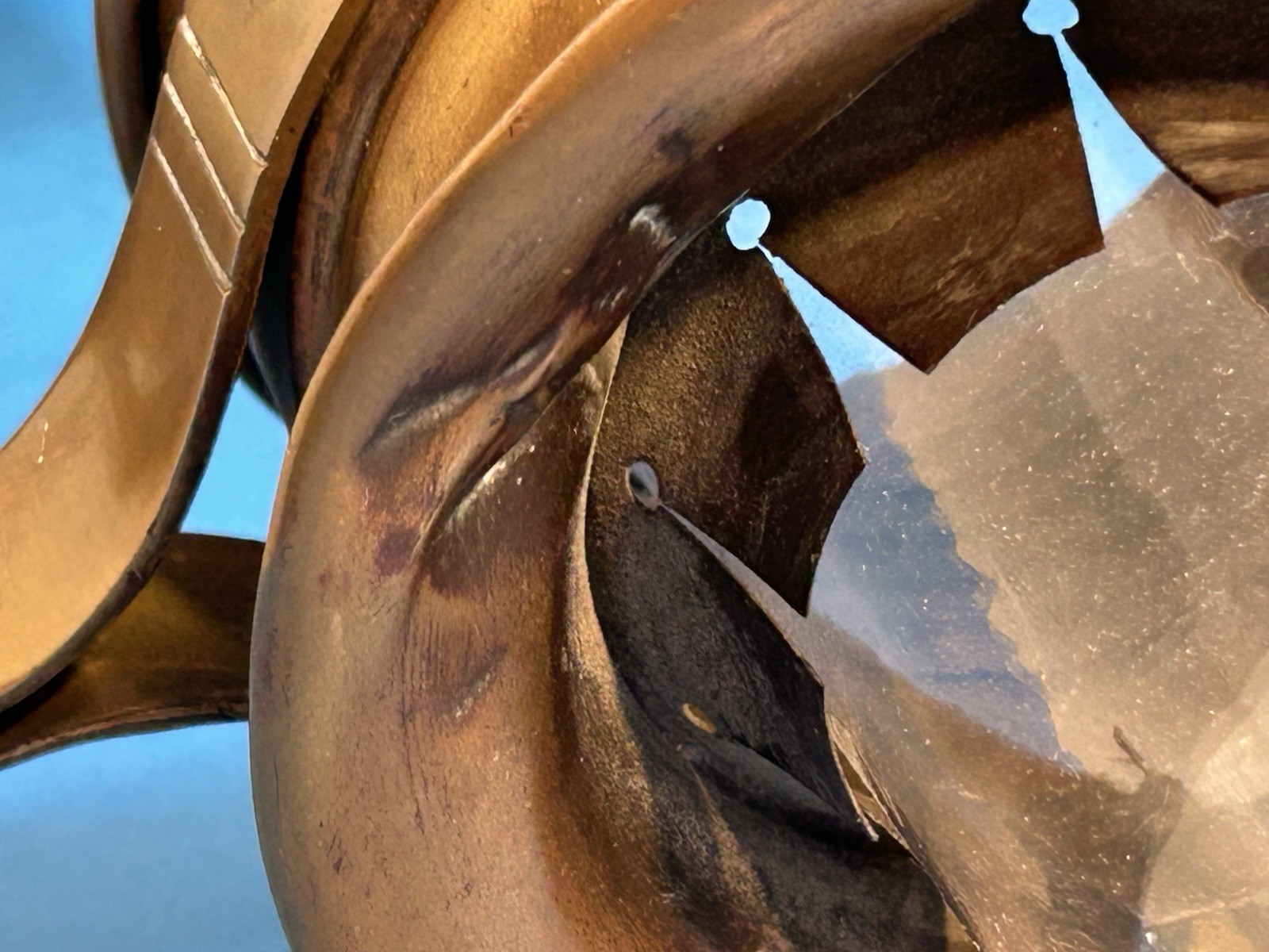 Antique Dayton Manufacturing Chesapeake Ohio Railroad Wall Mount 16” Oil Lamp