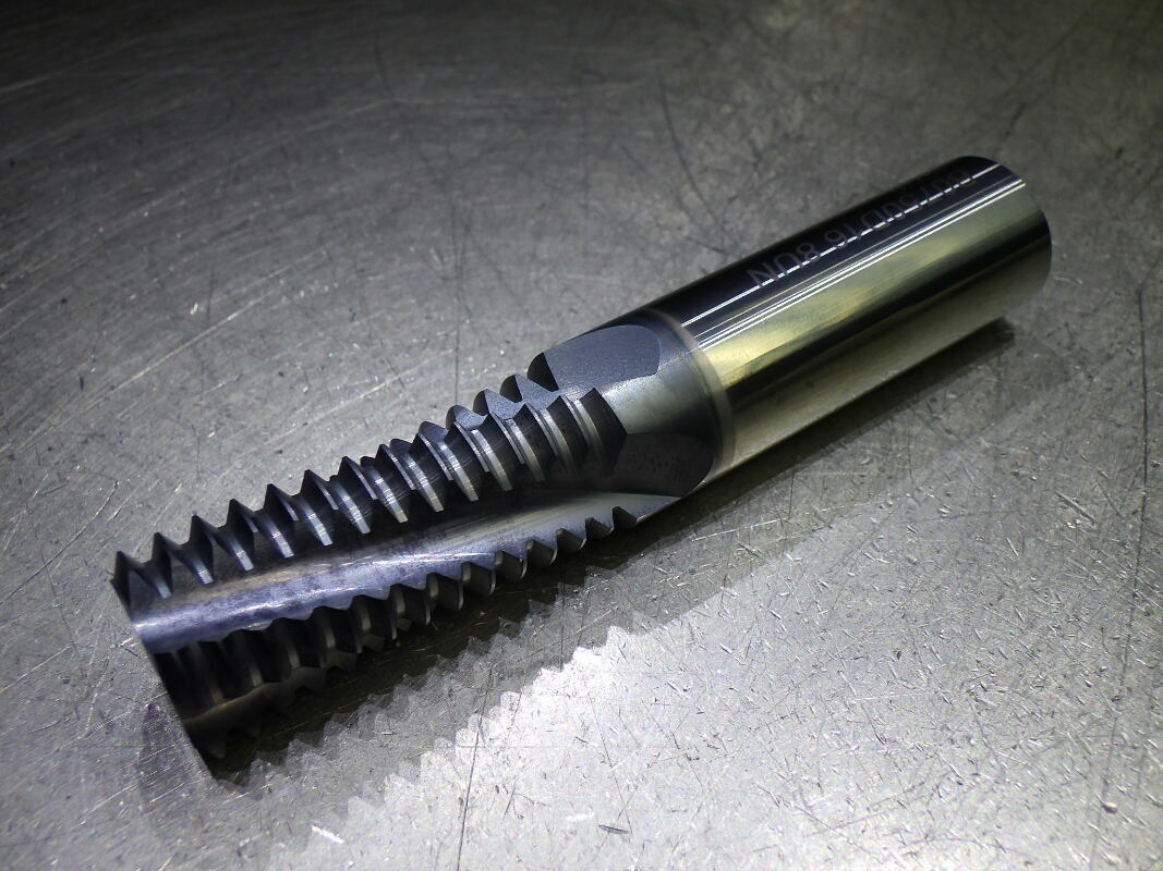 Carmex D16-8 TPI UN 4 Flute Coolant Thru Carbide Thread Mill 40400011 (LOC1253C)