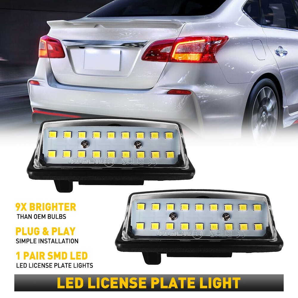 AUXITO LED License Light Plate Tag Lamp For Nissan Altima Maxima Rogue Sentra
