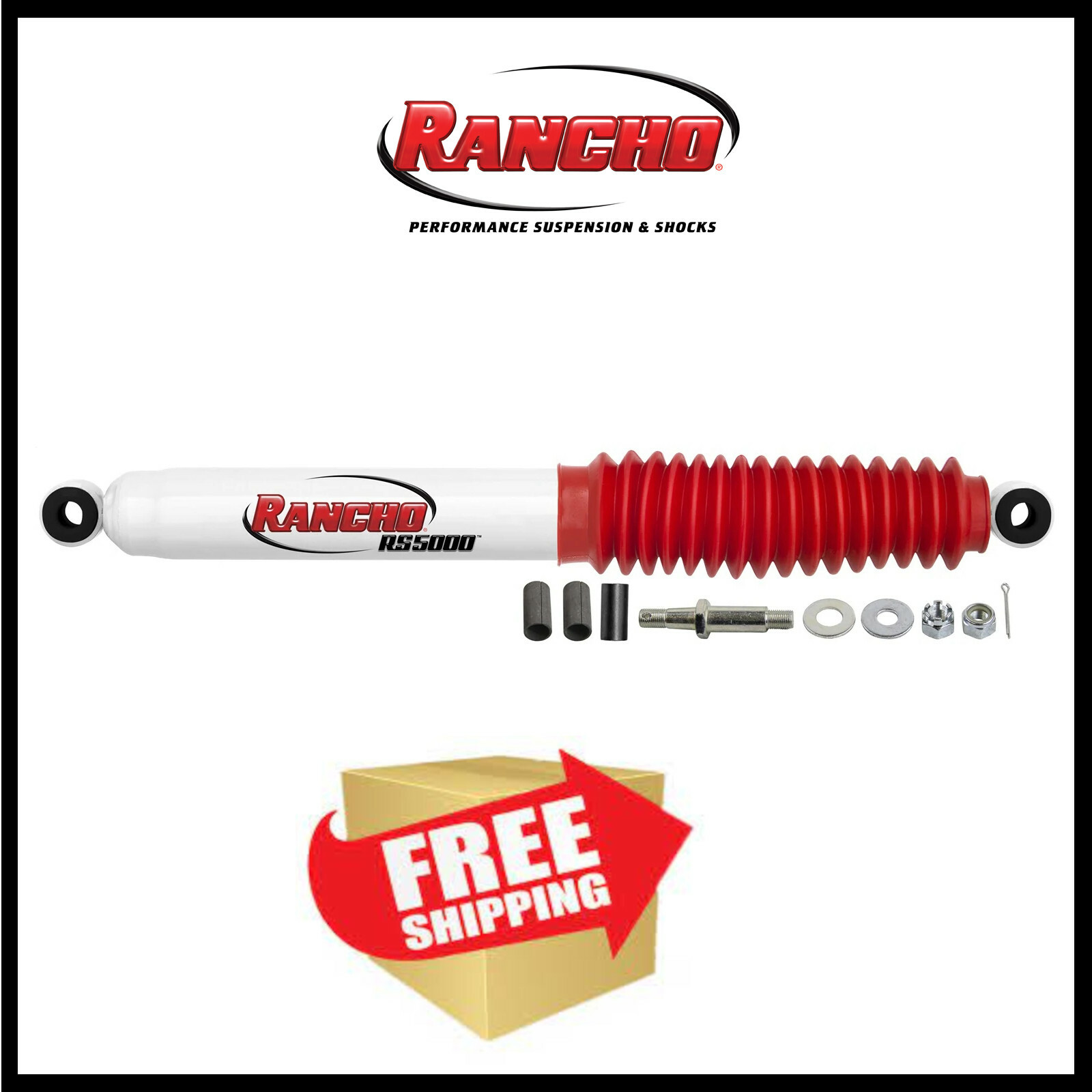 Rancho Single Steering Stabilizer Shock | Fits 2008-2020 Ford F250 F350 F450