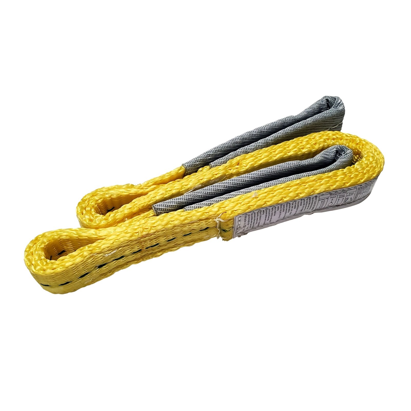 1 Pack 1" x 3ft 2 Ply Polyester Flat Eye Lifting Sling Strap Web Sling 3100 lbs