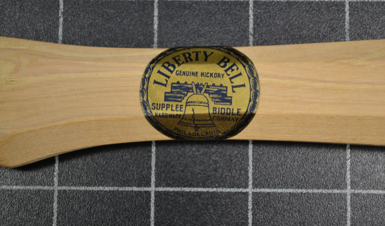 LIBERTY BELL - NEW OLD STOCK HATCHET HANDLE - OCTAGONAL SHAFT - SUPPLEE-BIDDLE