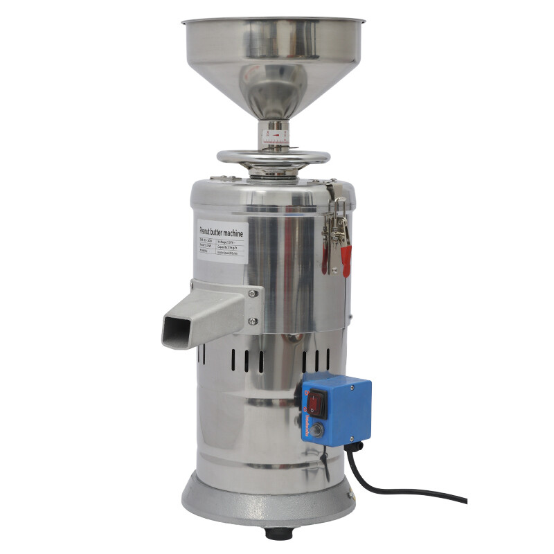 Electric Sesame Sauce Grinder Commercial Peanut Butter Grinding Maker 1100W 110V