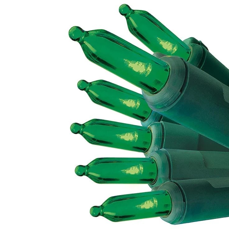 GE StayBright 100 - Count 24.7-ft Green LED Plug-In String Lights Saint Pats Day