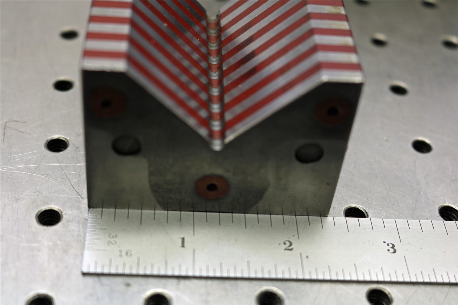 4 Magnet Transfer V-Blocks 45 Deg. & 60 Deg. Nice Shape - - E2863