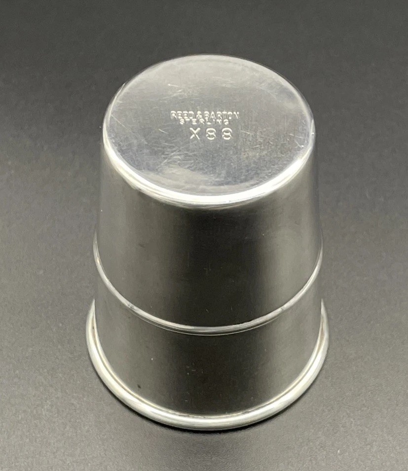 Sterling Silver Shot Glass / Jigger Reed & Barton X88 Barware Great Condition