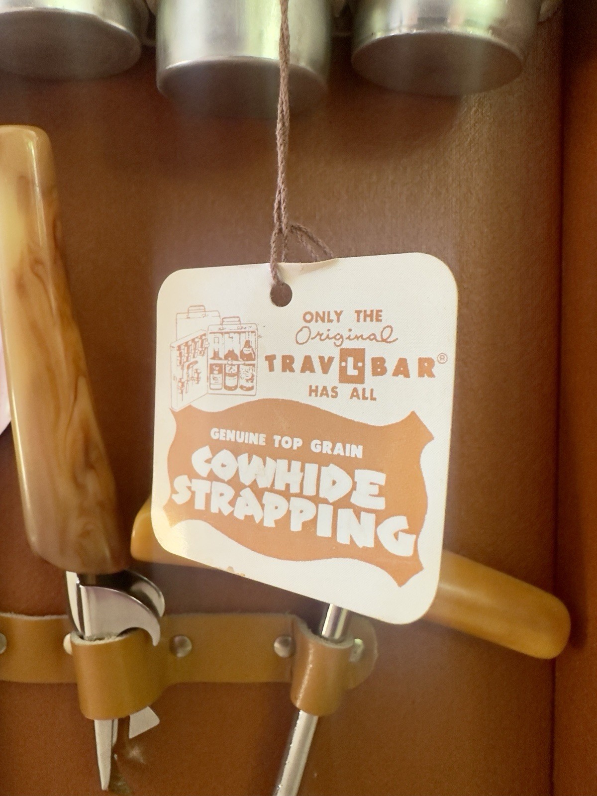 Vintage Trav-L-Bar Portable Cocktail Case • Complete With Barware & Key • MCM