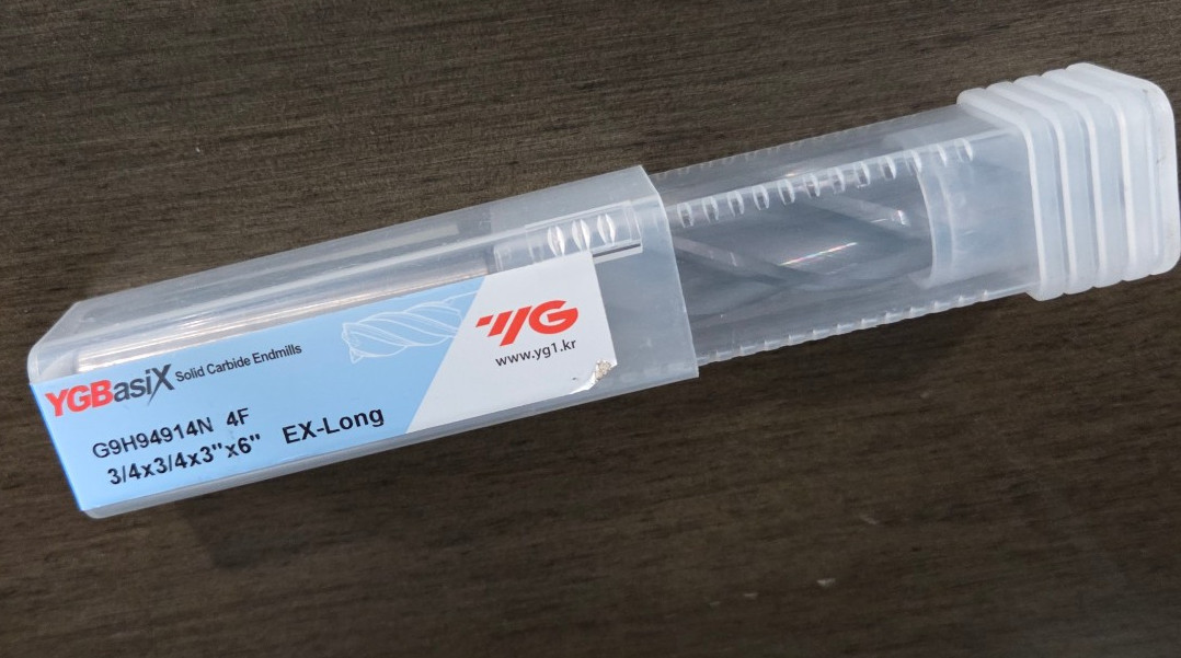 YG-1 3/4" Carbide End Mill 4 Flute EX-Long 6" OAL G9H94914N NEW
