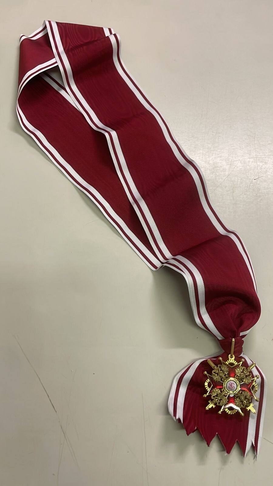 Russian Imperial Order of St. Stanislaus 1st Class medal with swords