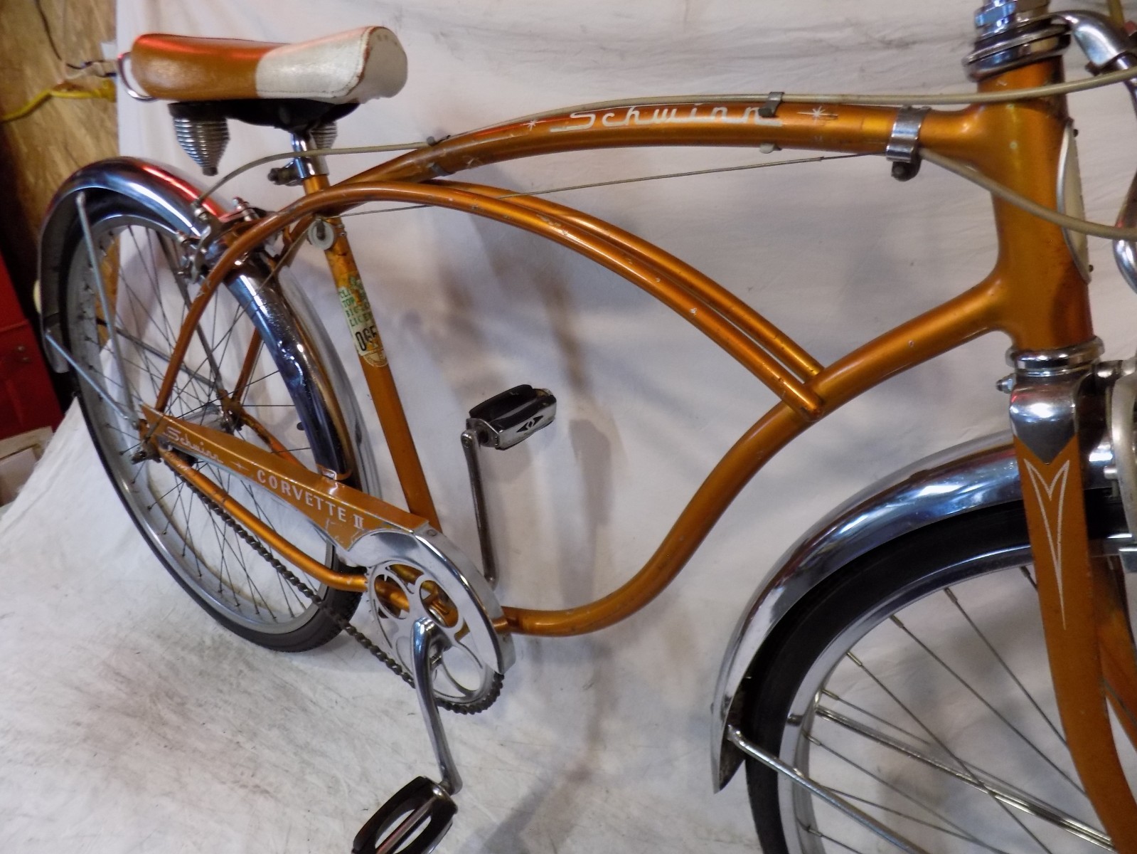 1965 SCHWINN CORVETTE II MENS 3-SPEED COPPERTONE CRUISER BIKE JAGUAR PANTHER S7!