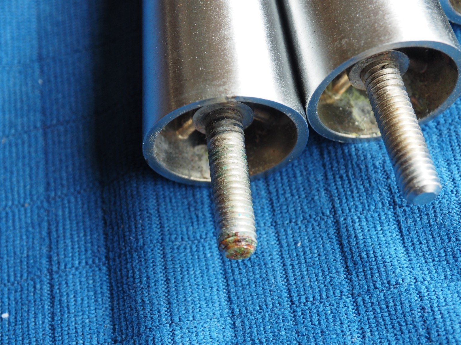 Set Four KASON 4" Tapered Steel Adjustable Legs Industrial Commercial 4-15/16"