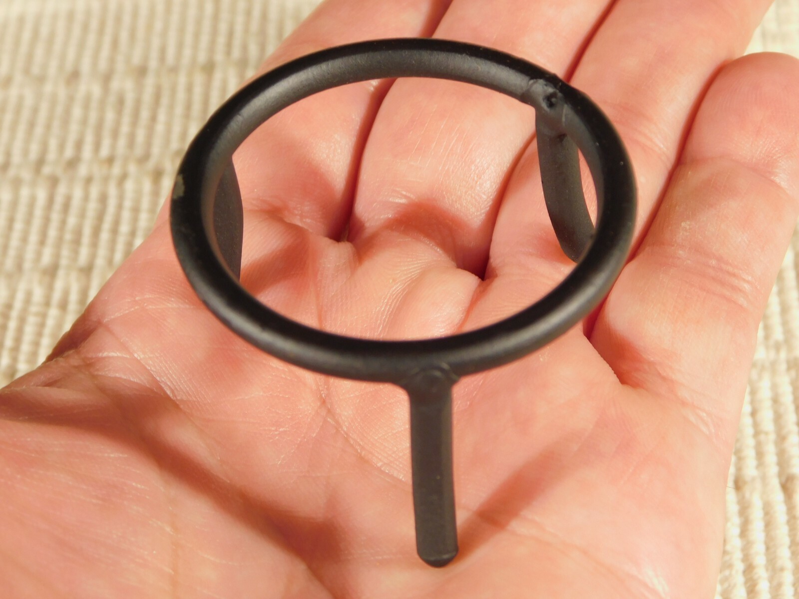 Sphere Display Stand Medium Size Black Metal Short