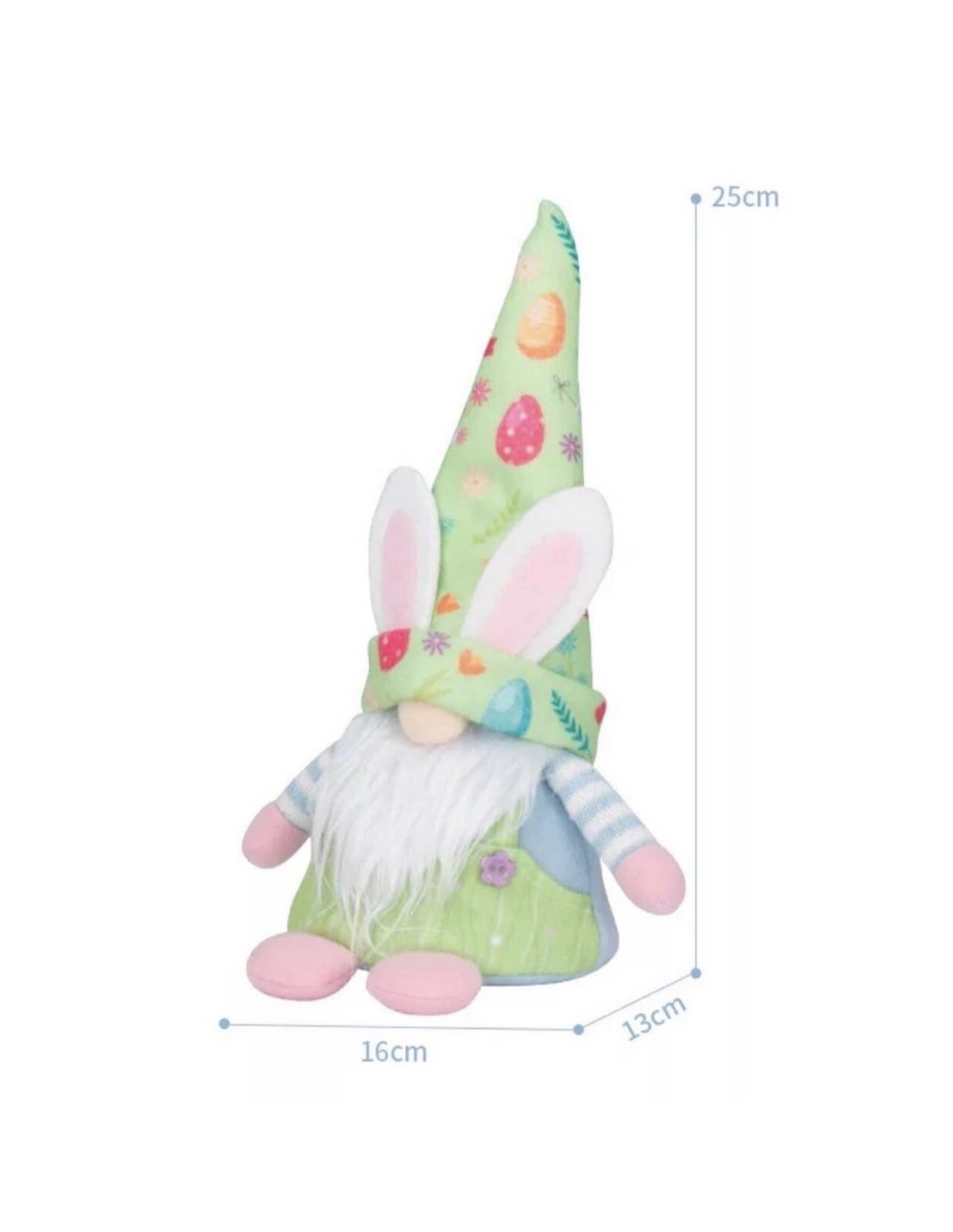 Easter Gnomes 2 Set Lights Up Decoration Spring Bunny Plush