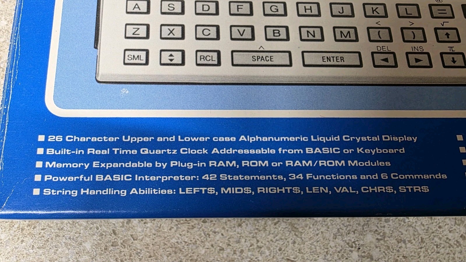 Radio Shack TRS-80 Pocket Computer PC-2 Japan Box Tested 26-3601 Vtg