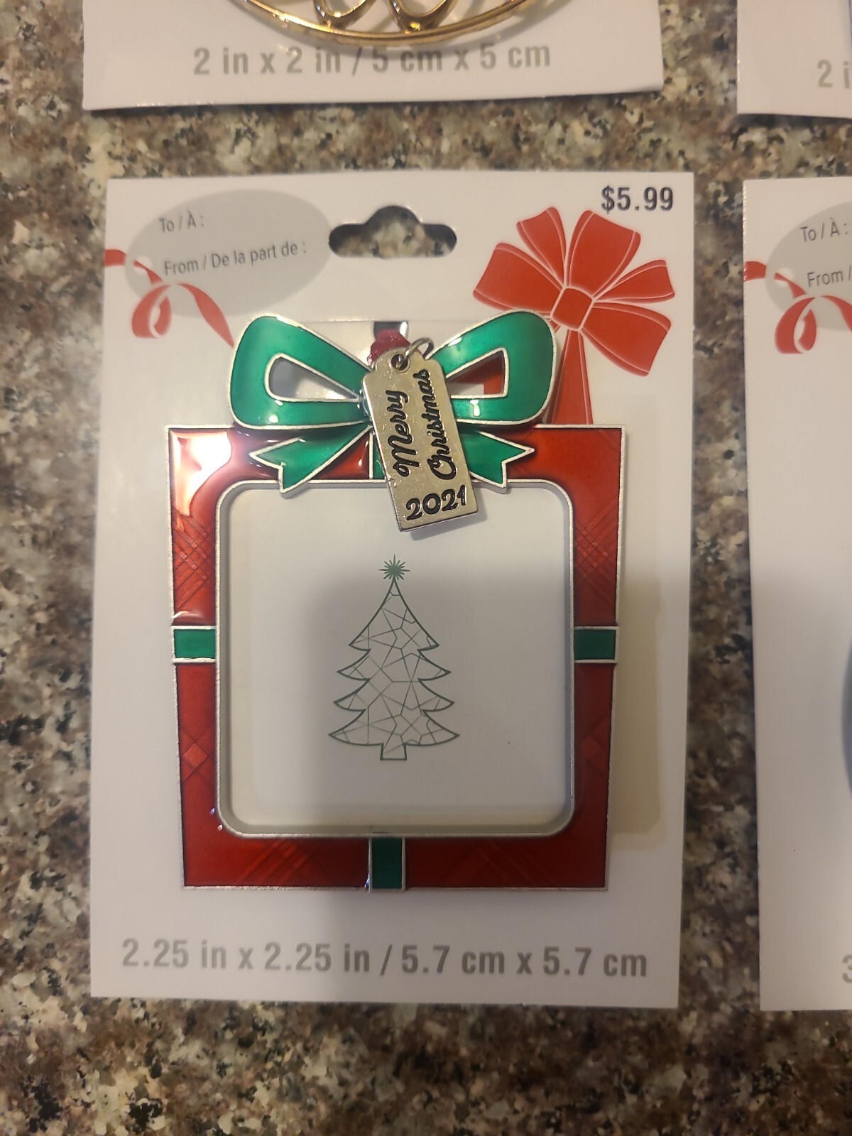 72 Studio Decor Christmas Ornament Picture Frames 6 Different Wholesale Lot