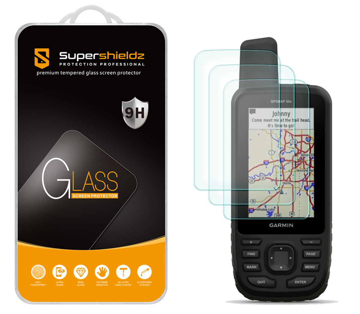 3X Tempered Glass Screen Protector for Garmin GPSMAP 67 67i 66i 66s 66st 66sr