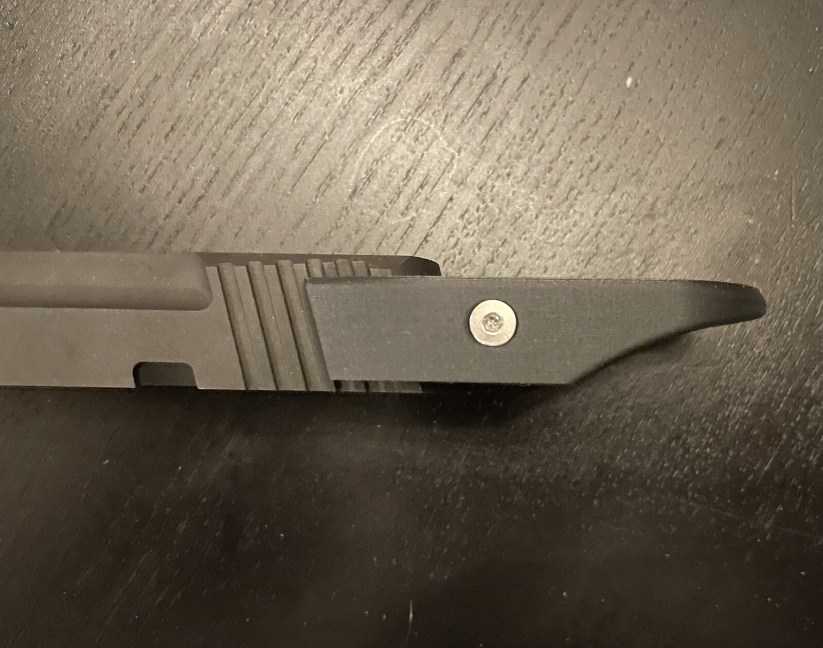 Browning, Buck Mark slide racker.