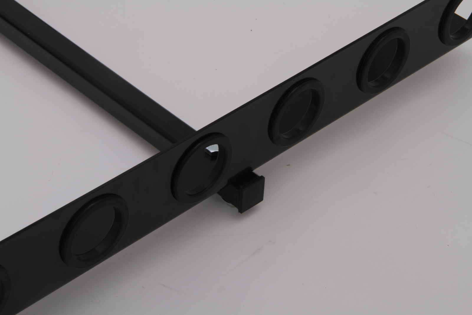 6 - Hole Trailer Shovel Holder – Fits Rakes, Pickaxes and Straight-Handle Tools